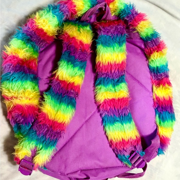 Colorful Furry Kids Backpack - Picture 9 of 10